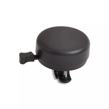 a black knob with a black handle on a white background