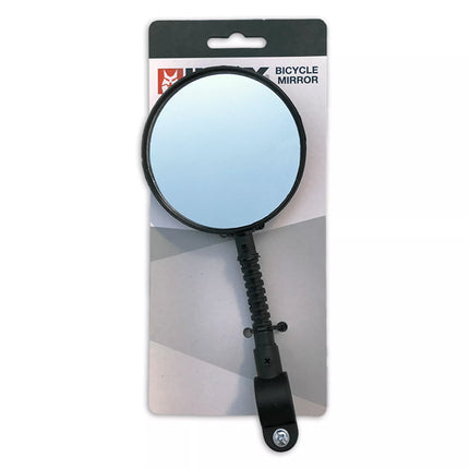 a magnifying glass with a black handle