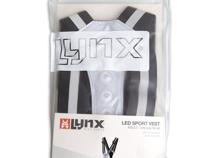 Lynx LED Refleksvest USB - Sort