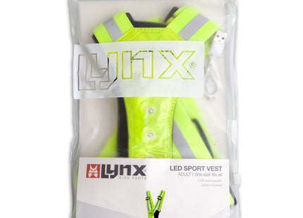 Lynx LED Refleksvest USB - Gul