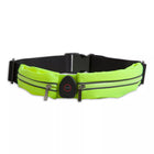 a neon green belt with a black buckle