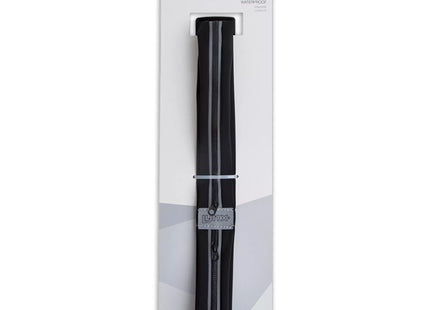 a black pen in a packaging on a white background