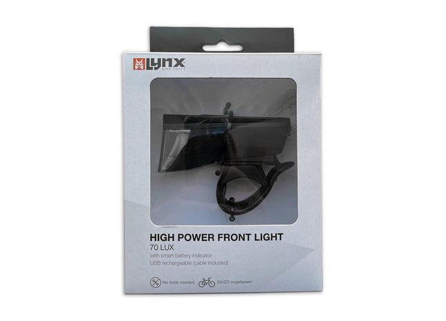 Forlygte USB High Power Max 70 Lux