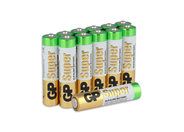 Super Alkaline AAA batterier 12PK