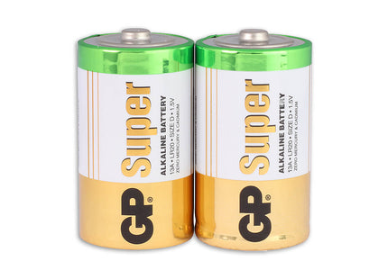 Super Alkaline D batterier 2PK