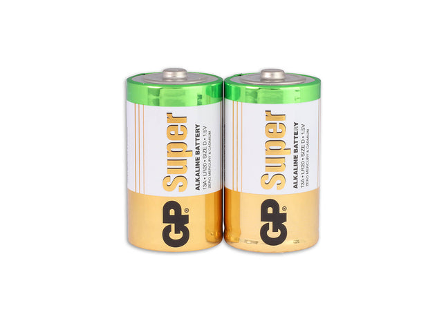 Super Alkaline D batterier 2PK