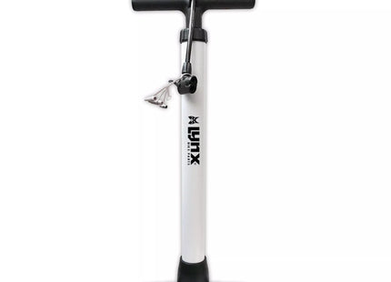 a white and black scooter on a white background