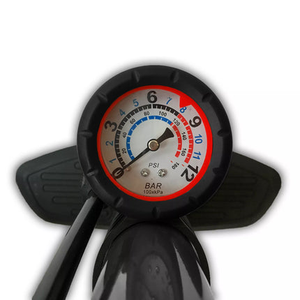 a close up of a thermometer on a white background