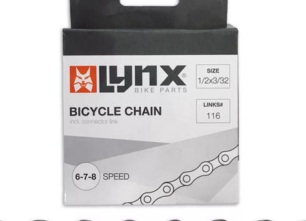 Lynx Cykel Kæde 6-7-8 speed (1/2 x 3/32)