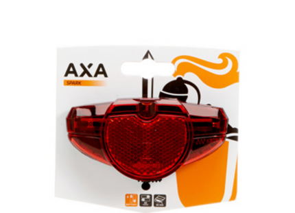 Axa Spark Baglygte - Kraftfuldt LED - Batteridrevet med Refleks