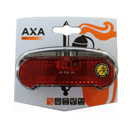 Axa Riff Steady Auto LED Baglygte - 50/80mm