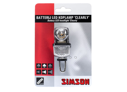 Simson Battery Fork LED Forlygte 'Clearly' - 7 LUX