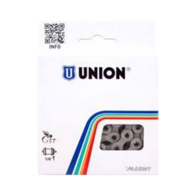 Kæde Union 430H 1/2" x 3/32" x 112 - Sort