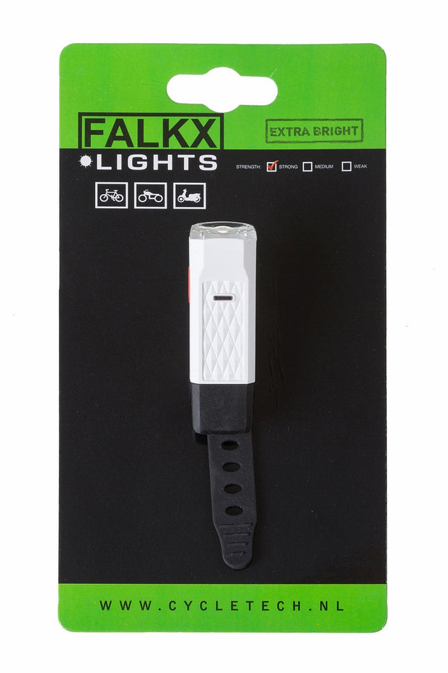 Falkx USB Forlygte Mini LED - Genopladelig