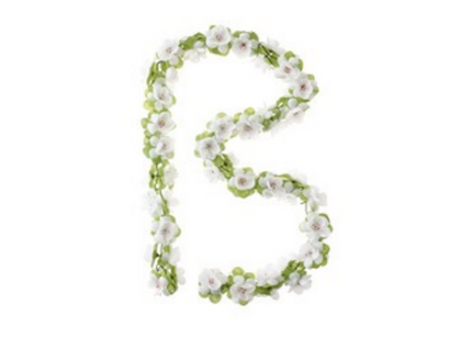Blomsterkæde Hvid 120 cm