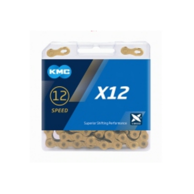 Kæde KMC X12 1/2x11/128 - Guld