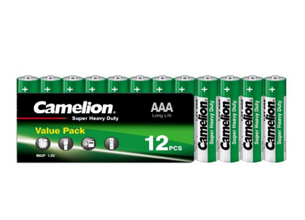 Camelion Green Zinc AAA Batterier - 12 stk