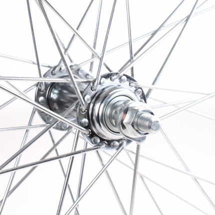 Robust 28" Forhjul til Bycykler - Aluminium, Sølvfarvet