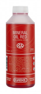 Rød Mineralsk Bremseolie til Hydrauliske Skivebremser - 250 ml
