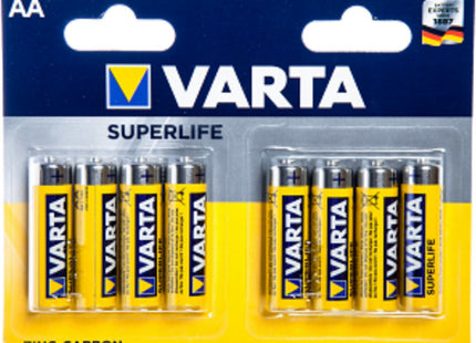 AA Batterier 8-pak til Din Cykellygte